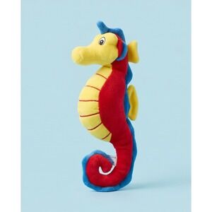 B.J. Toy Co Seahorse Plush Yellow Red‎ Blue Stuffed Animal Toy 2016
